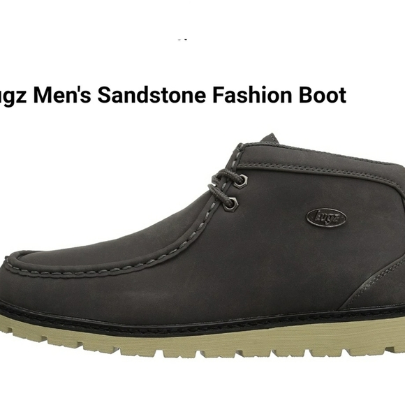Lugz Men\'s Sandstone Fashion Boot Size 7.5 Color Charcoal Black/cream main image 6